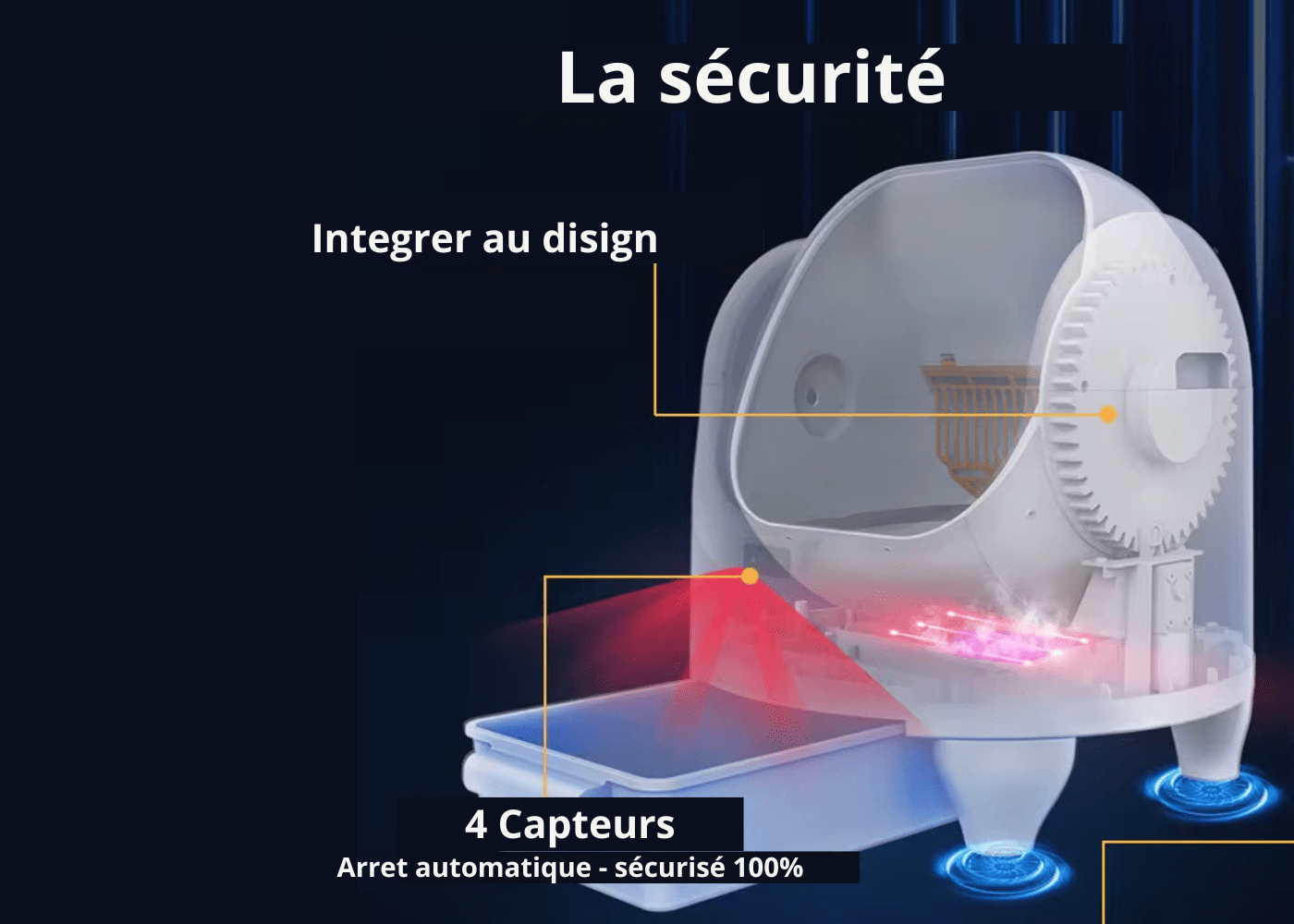 Litière Automatique Connectée - MegaCoon - Spécial Maine Coon